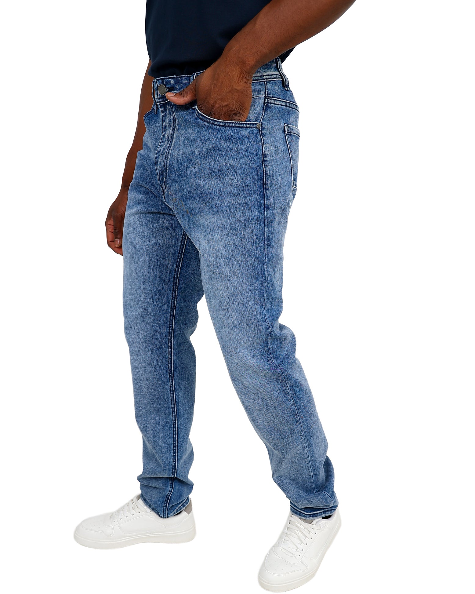 Ferrani 5 Pocket Slim Fit Stretch Medium Indigo Jean