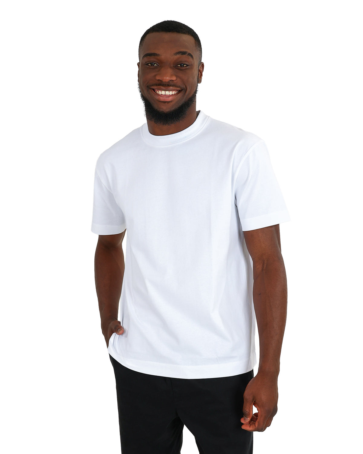 Short Sleeve White Heavyweight Cotton T-Shirt