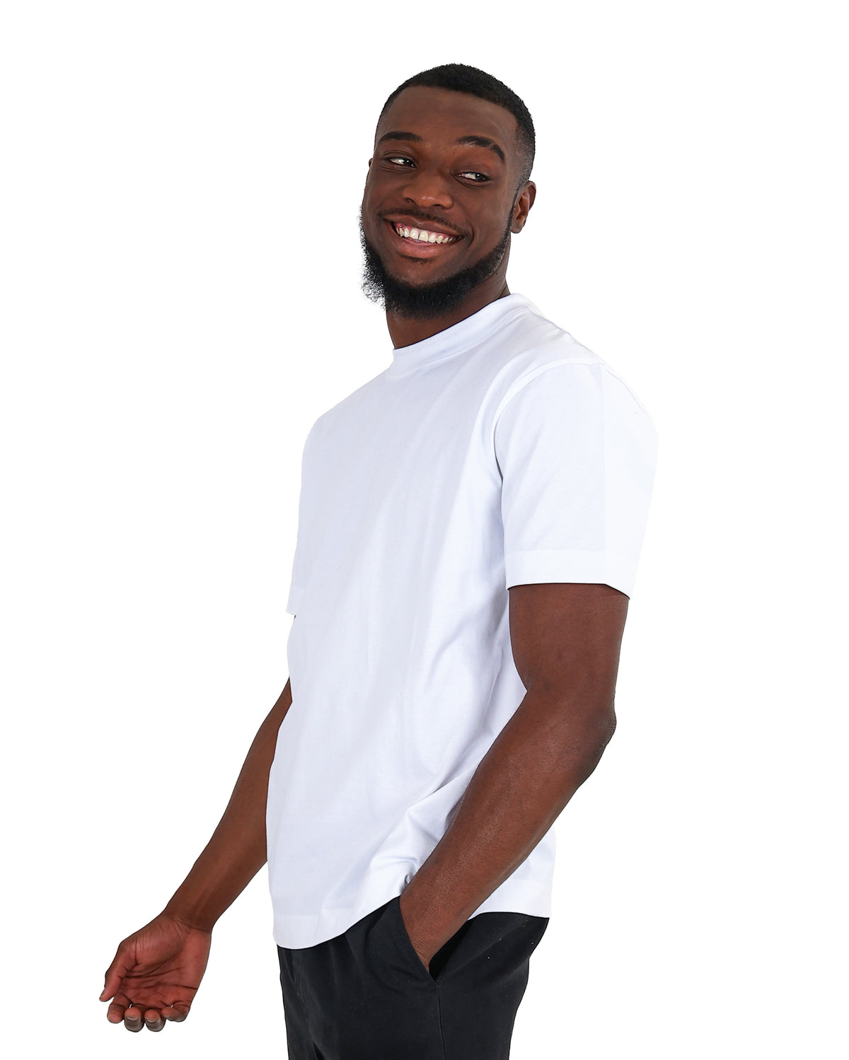 Short Sleeve White Heavyweight Cotton T-Shirt