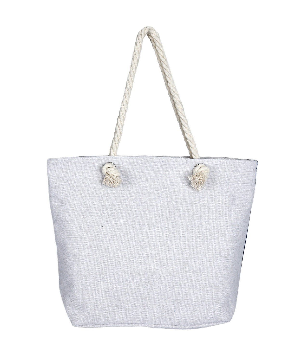 Navy Shells Beach Bag
