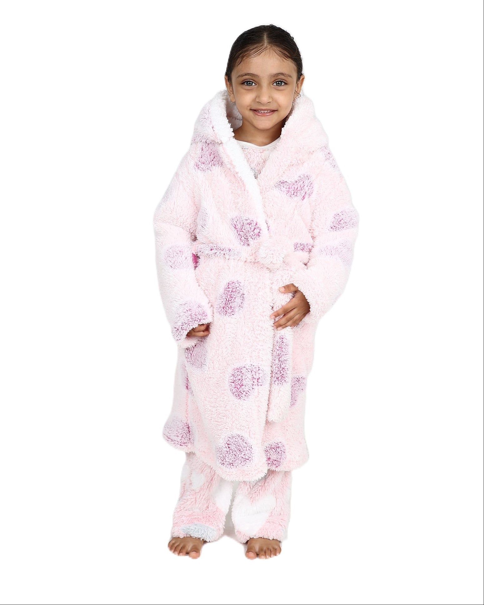Sherpa Hooded Heart Gown