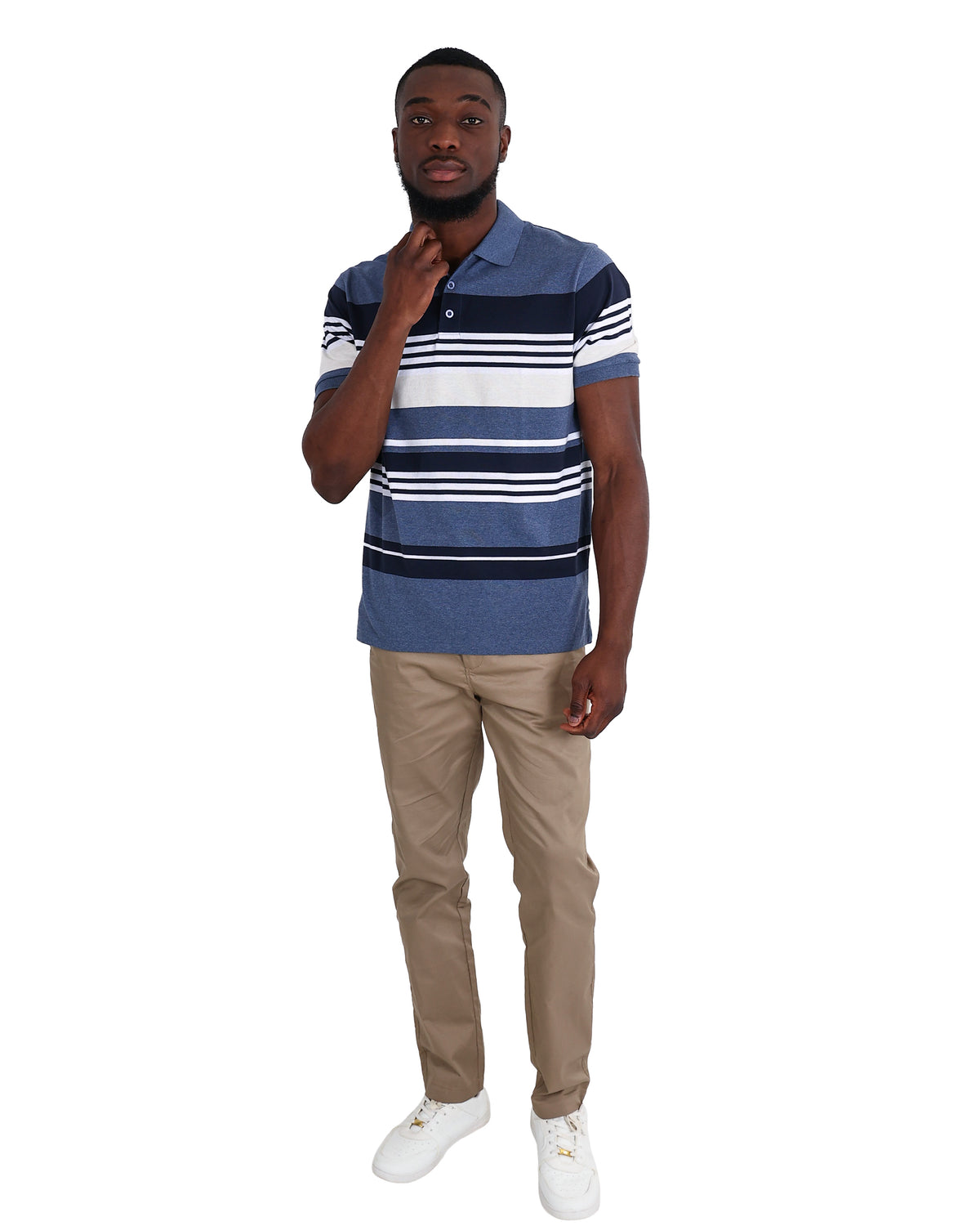 Short Sleeve Navy & Blue Golfer