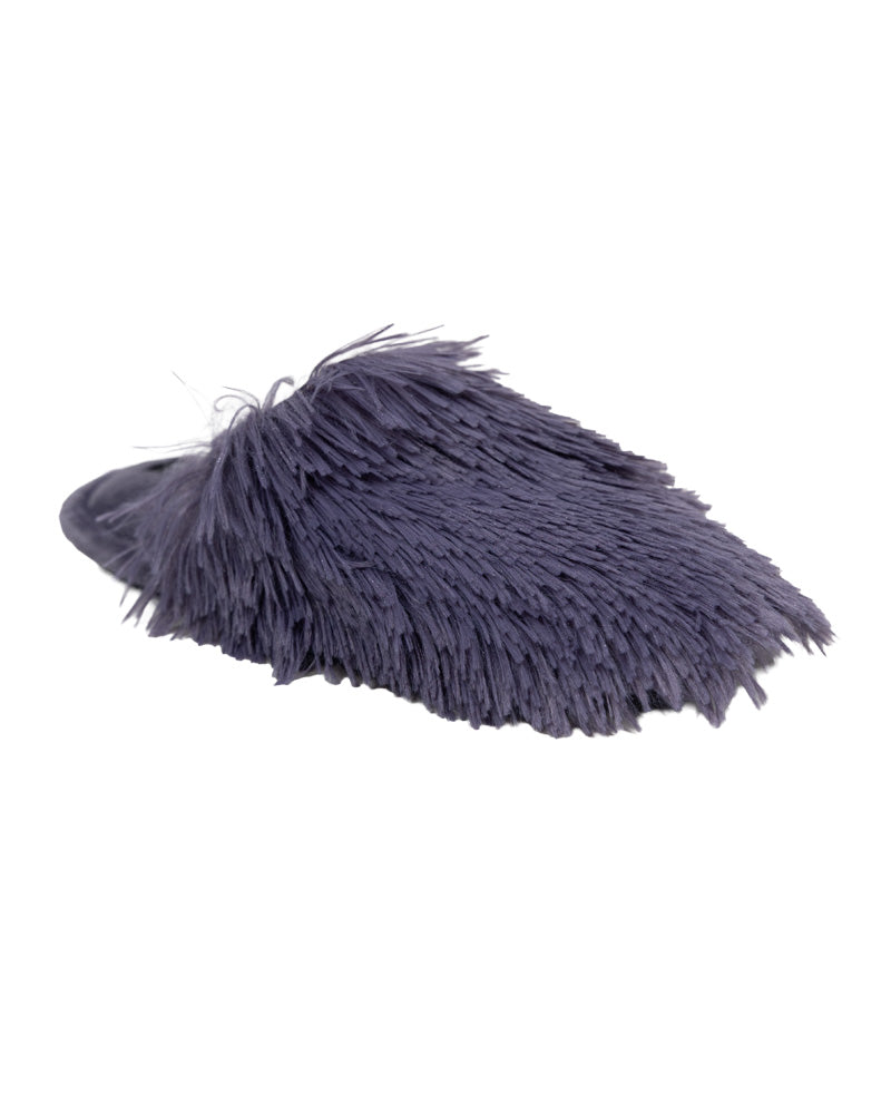 Purple Shaggy Push-In Slipper