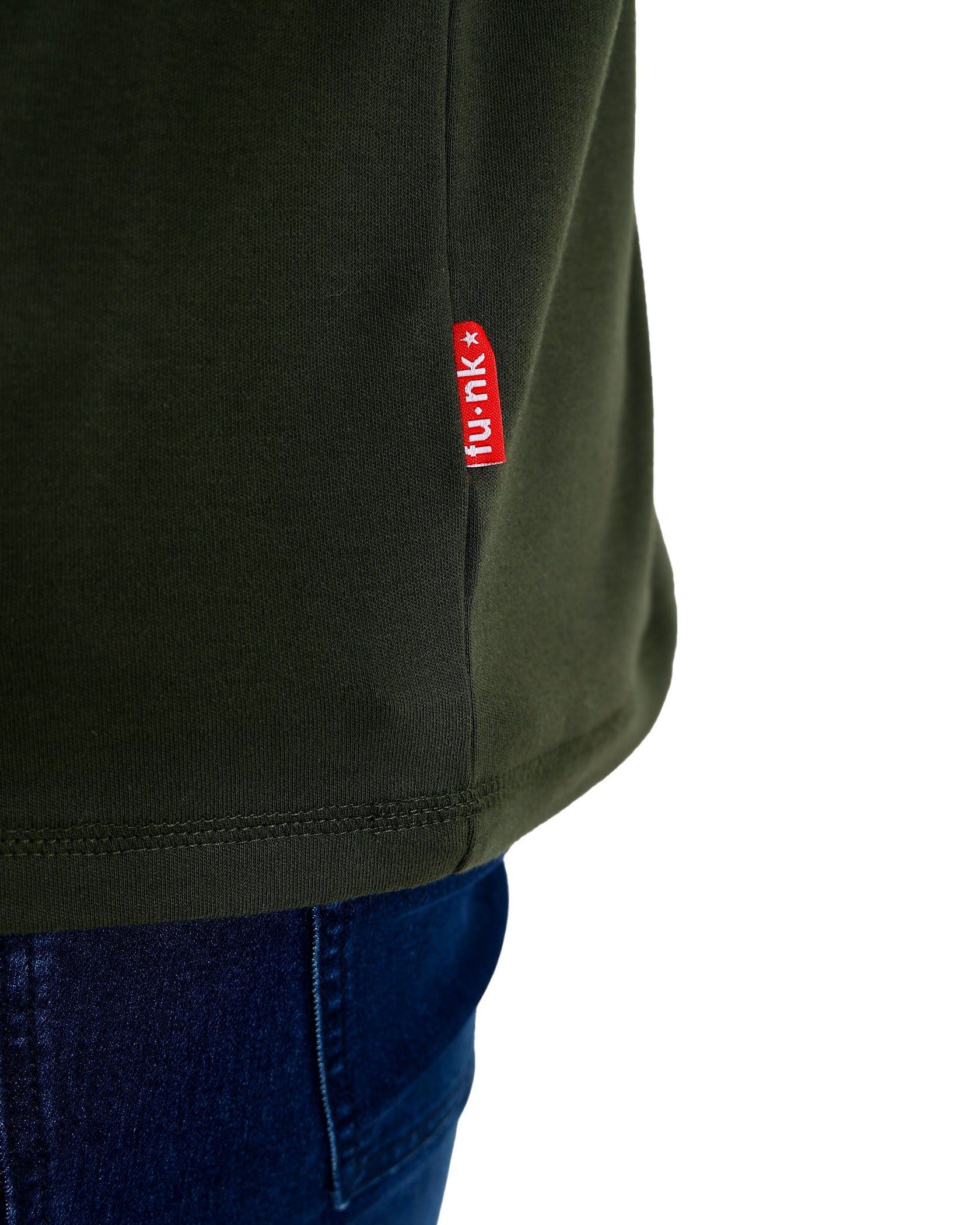 Funk Embroidered Jacquard Olive T-Shirt