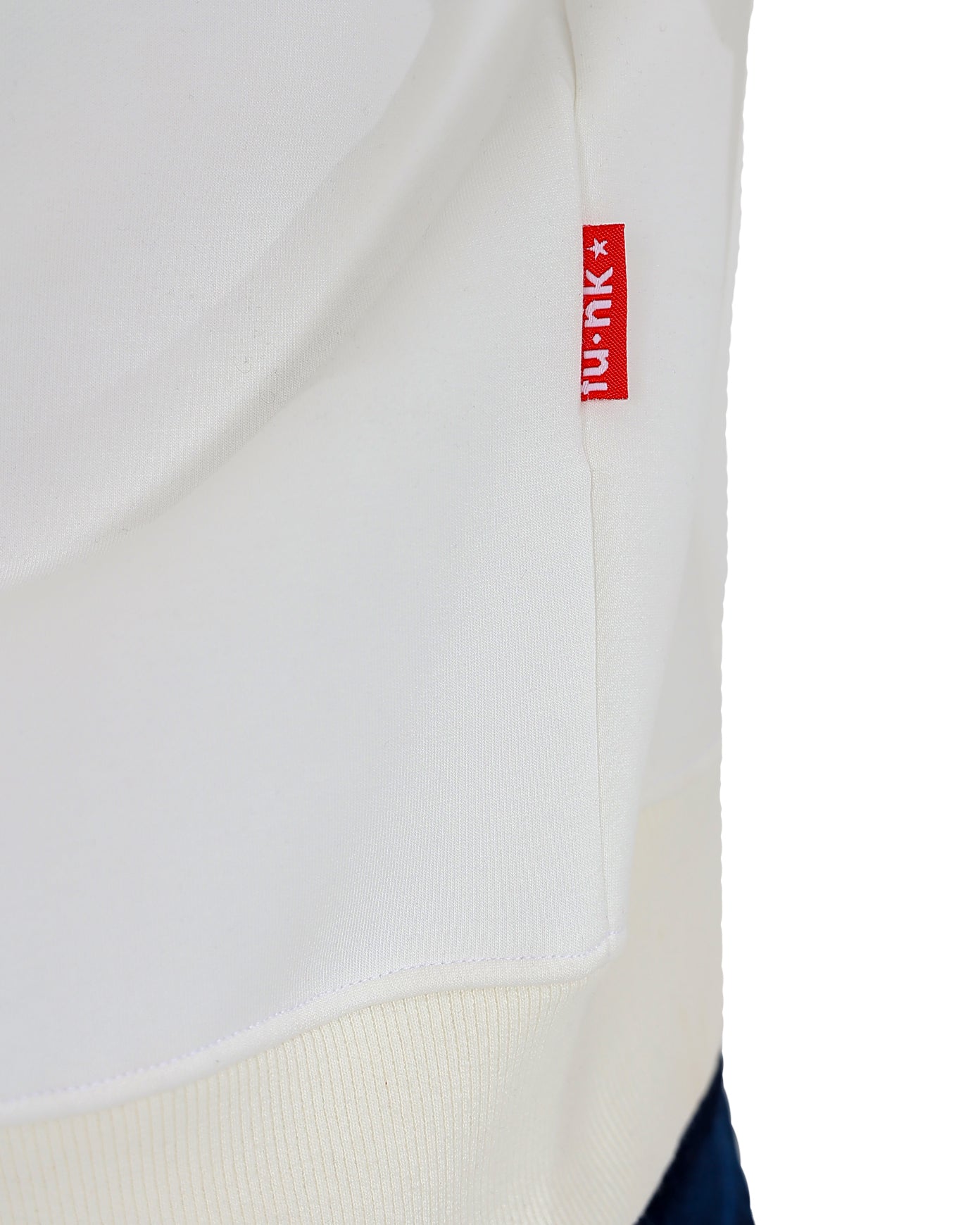 Funk Cream Ringer Colour Inset Sweatshirt