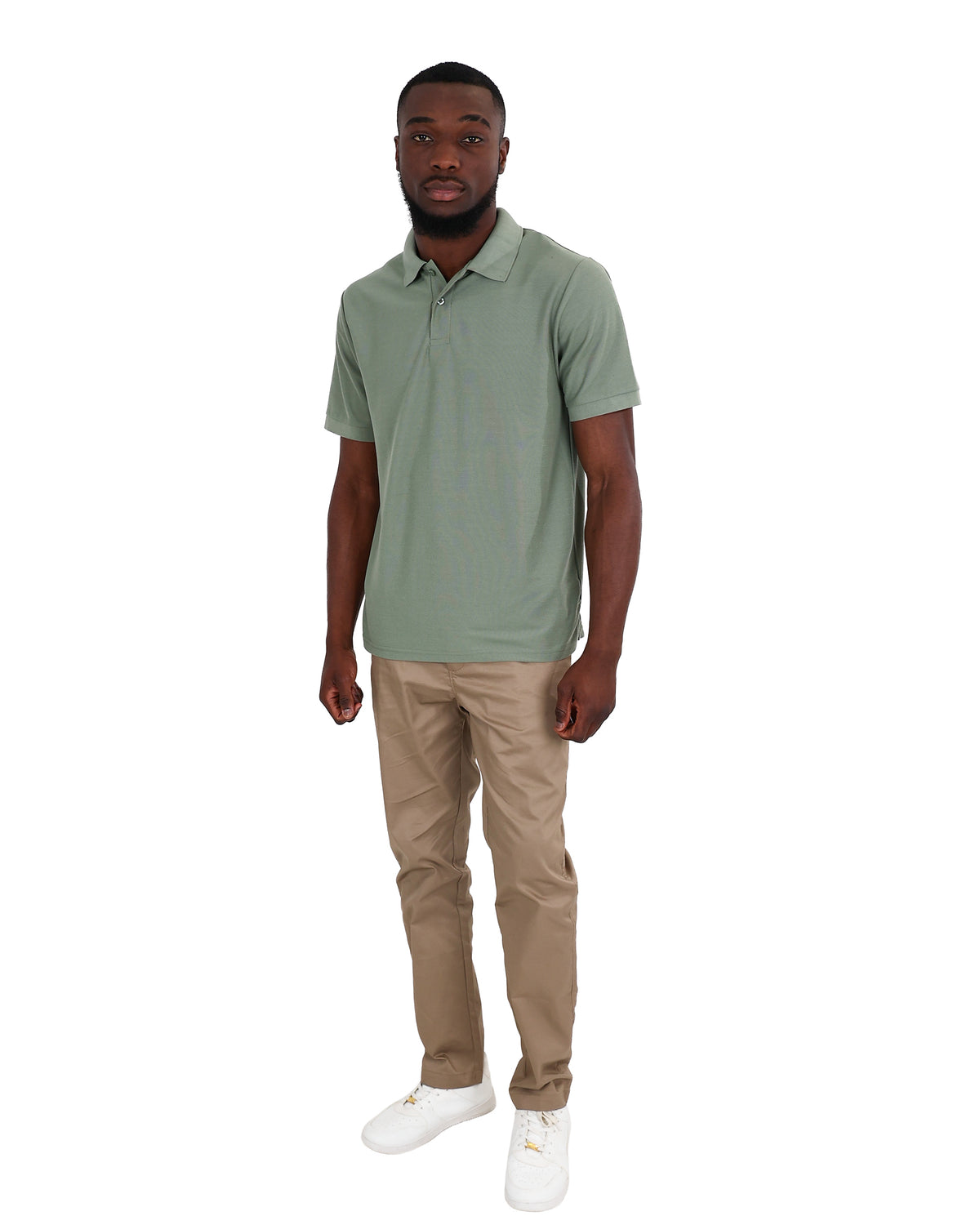 Short Sleeve Soft Green Pique Golfer