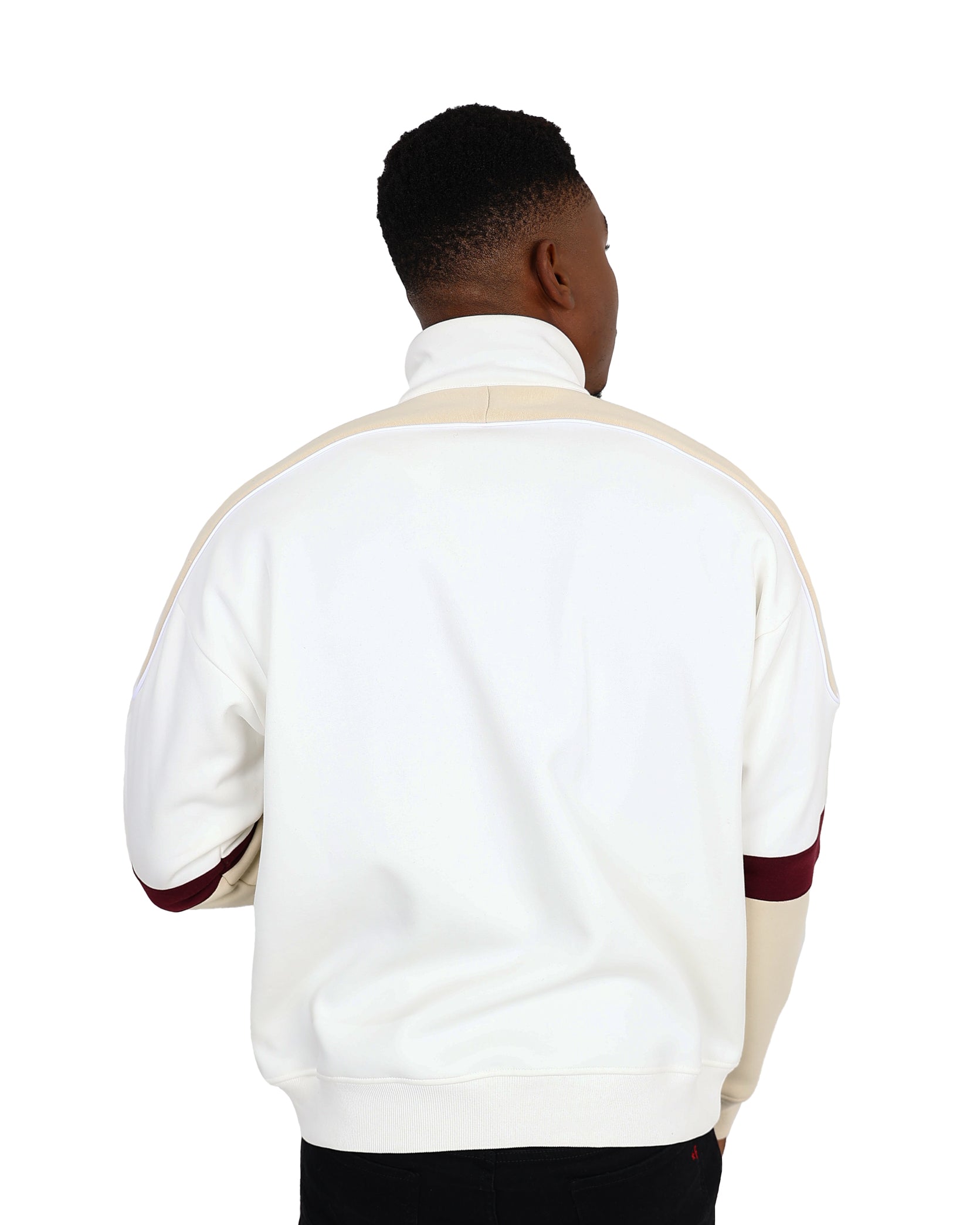 Funk White Long Sleeve 1/4 Zip Sweatshirt