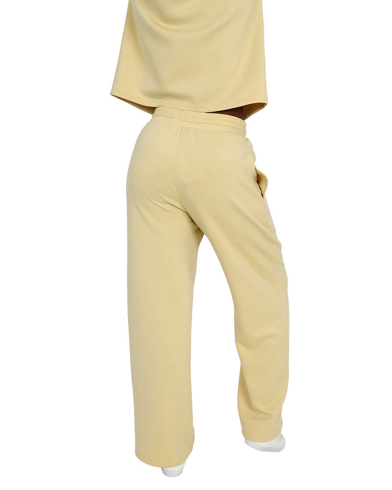 Butter Scuba Pintuck Wide Leg Pants