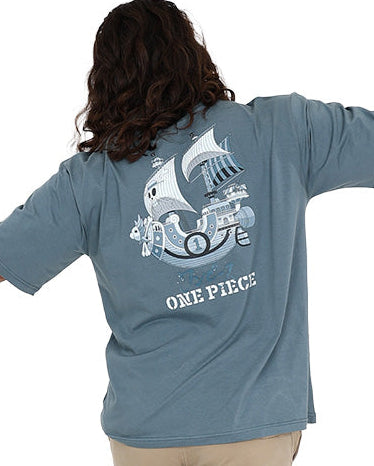 One Piece Thousand Sunny Ship Teal T-Shirt