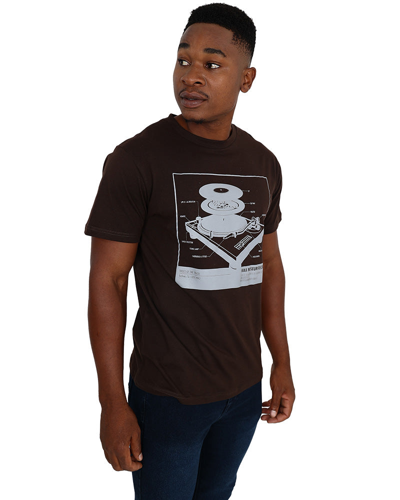 Short Sleeve Record Anatomy Graphic T-Shirt