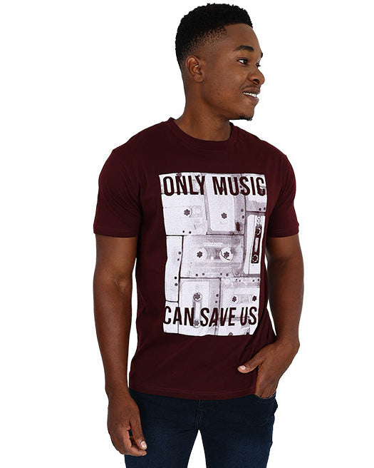 Short Sleeve Only Music Can Save Us Graphic T-Shirt
