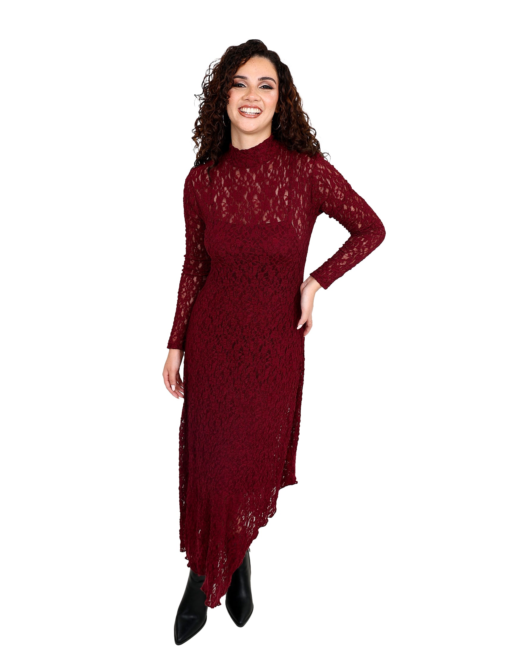 Long Sleeve Lace Maxi Dress