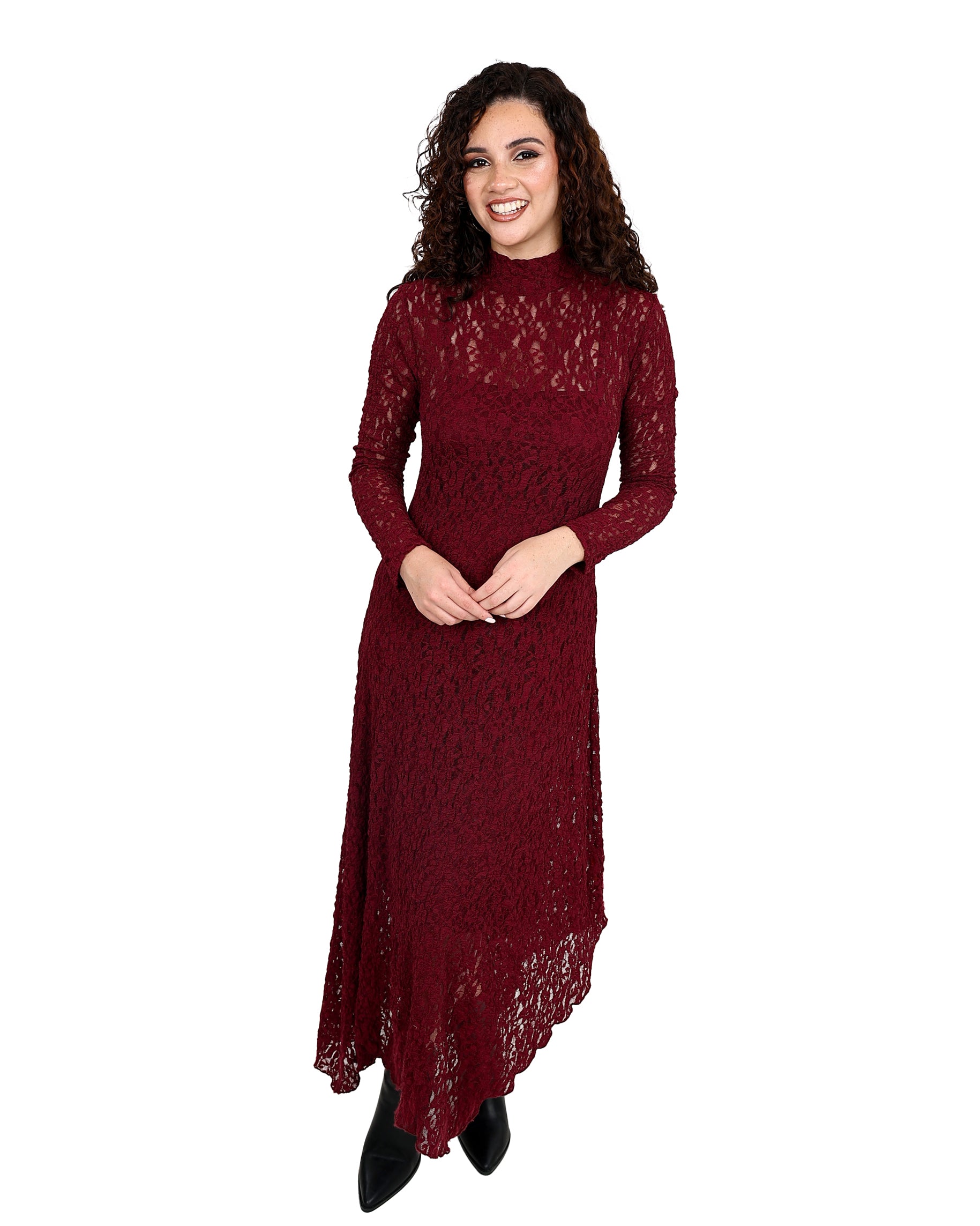 Long Sleeve Lace Maxi Dress