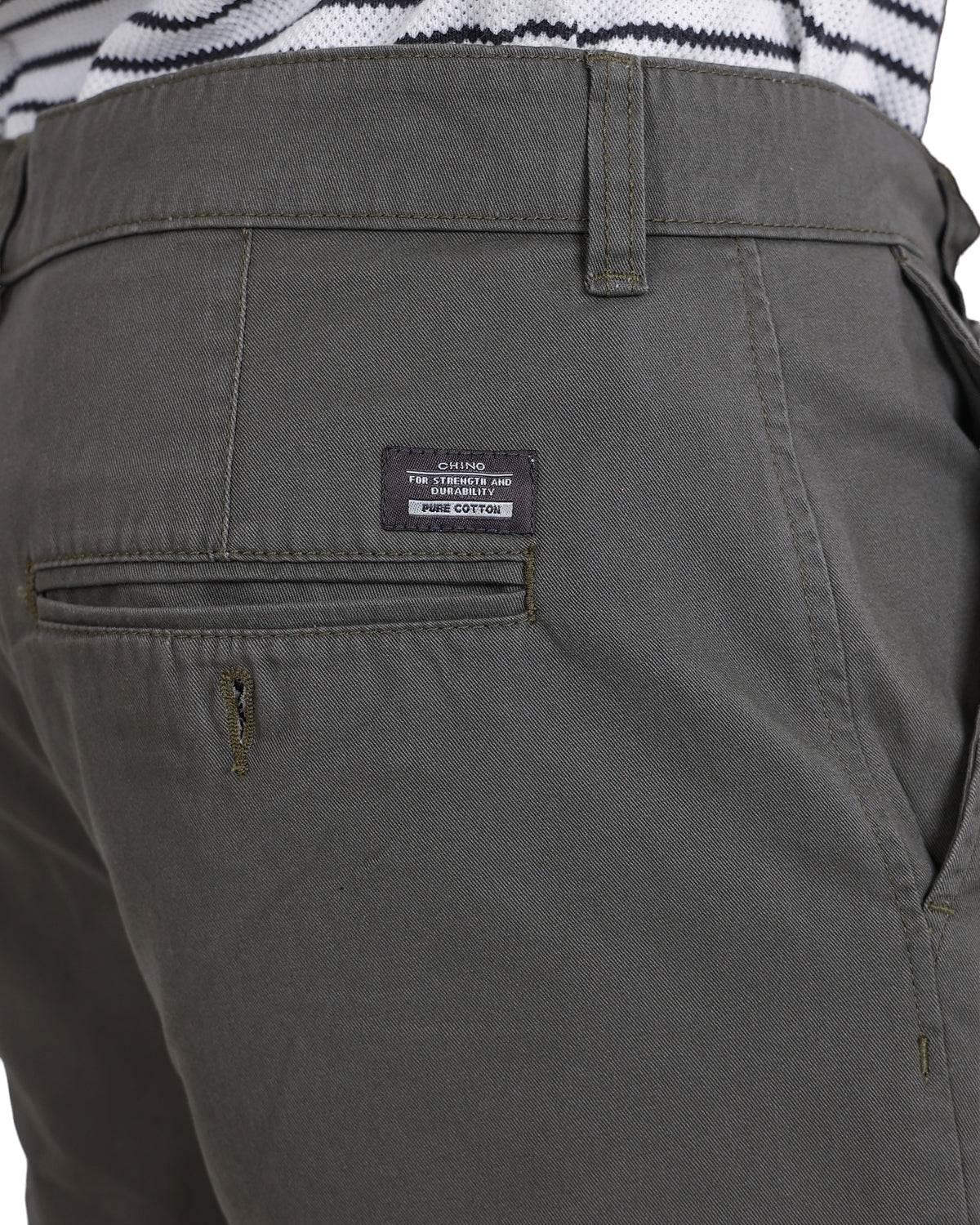 Olive Cotton Chino Shorts