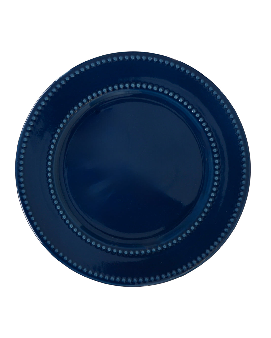 Navy Dot Trim Side Plate