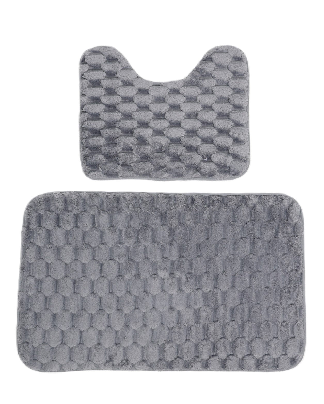 2 Piece Bobble Bathroom Set Grey