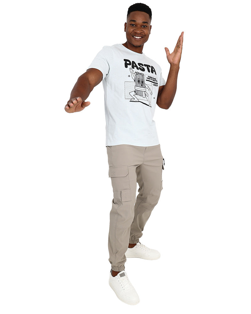 Short Sleeve Pasta Graphic T-Shirt