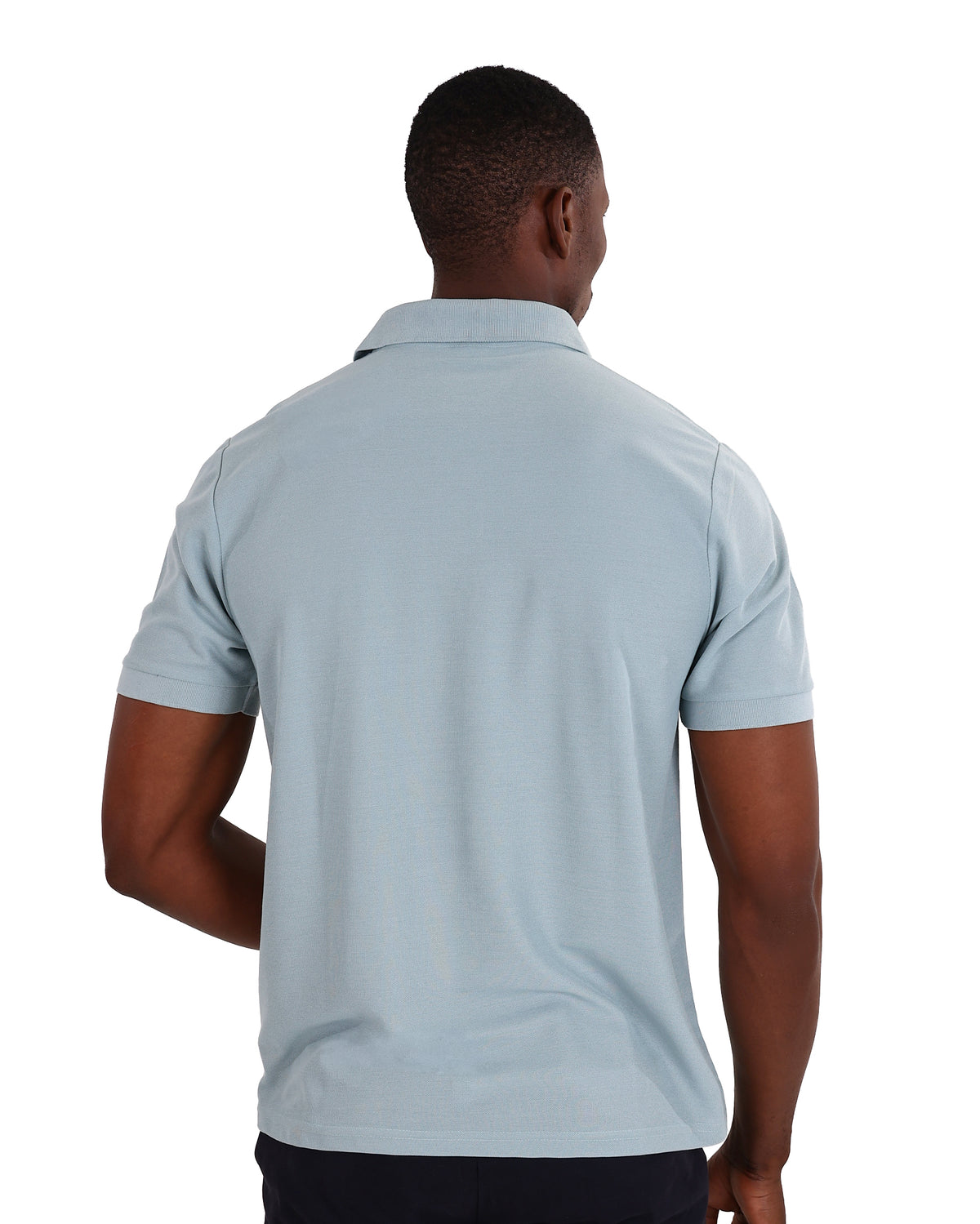 Short Sleeve Duck Egg Pique Golfer