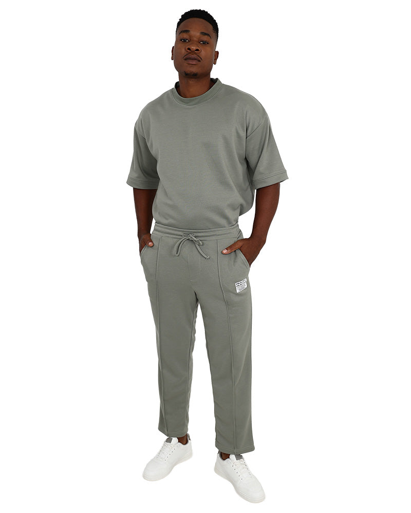 Sage Pintuck Straight Leg Pique Active Pants