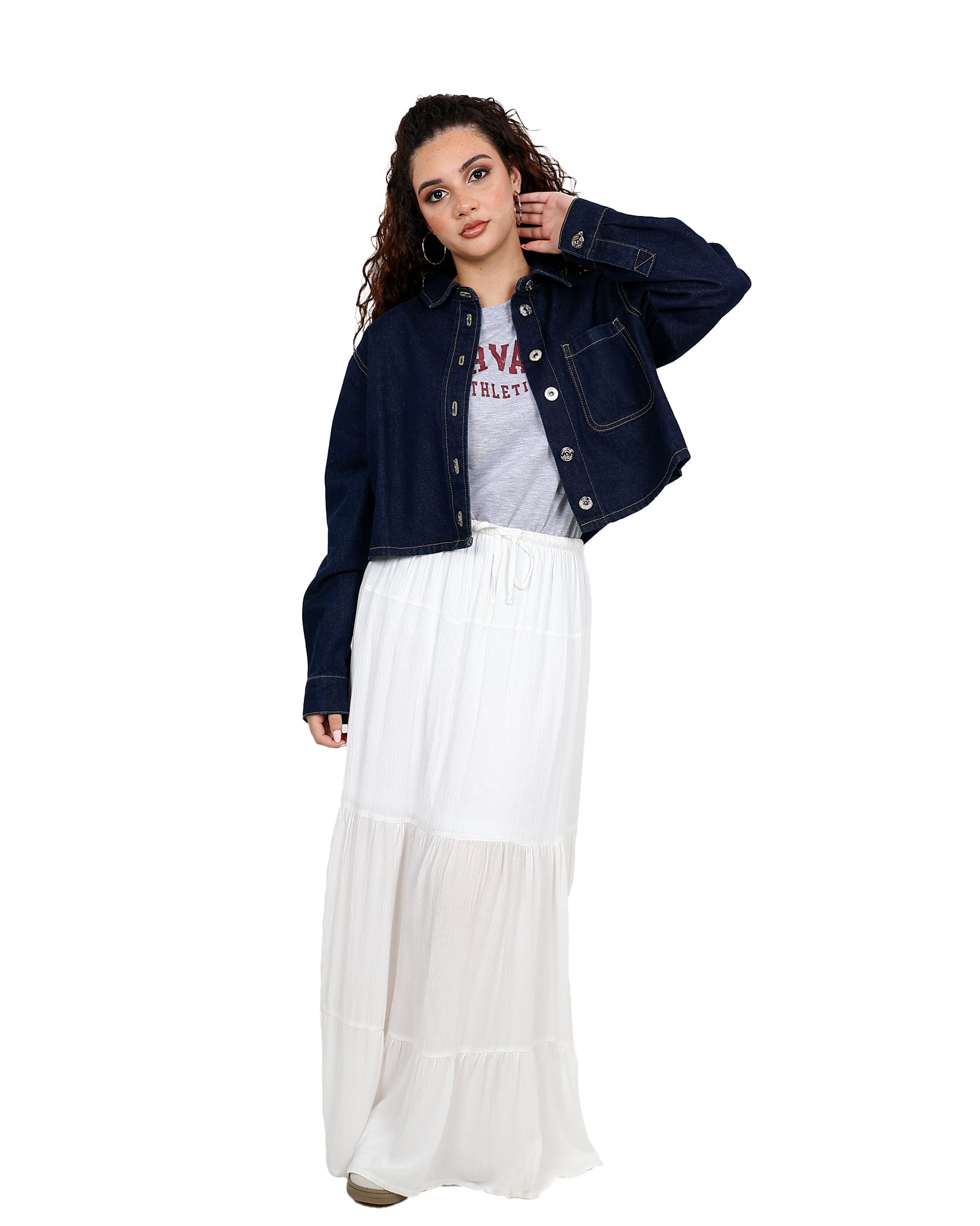 Tiered Maxi Skirt