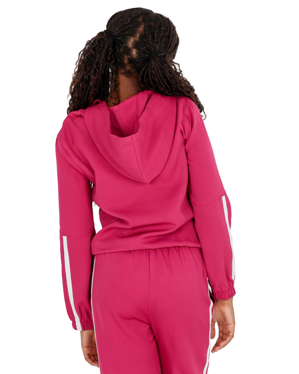 Contrast Taped Zip Up Hoodie