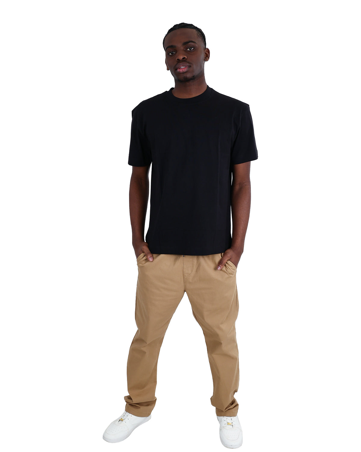 Short Sleeve Black Heavyweight Cotton T-Shirt