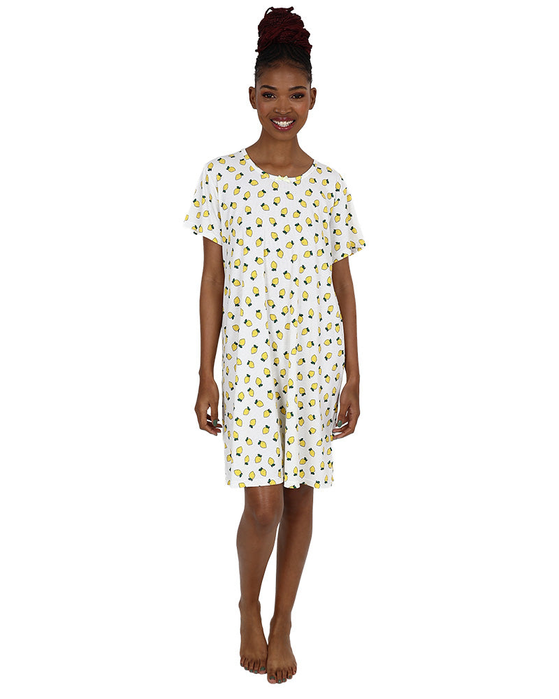Short Sleeve Lemon Sleepshirt