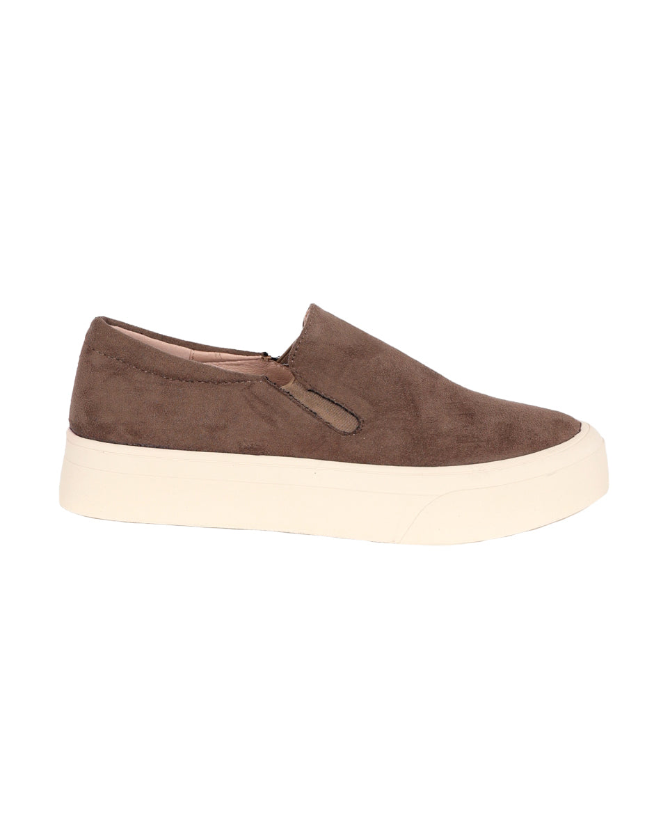 Microfibre Gusset Slip-On's