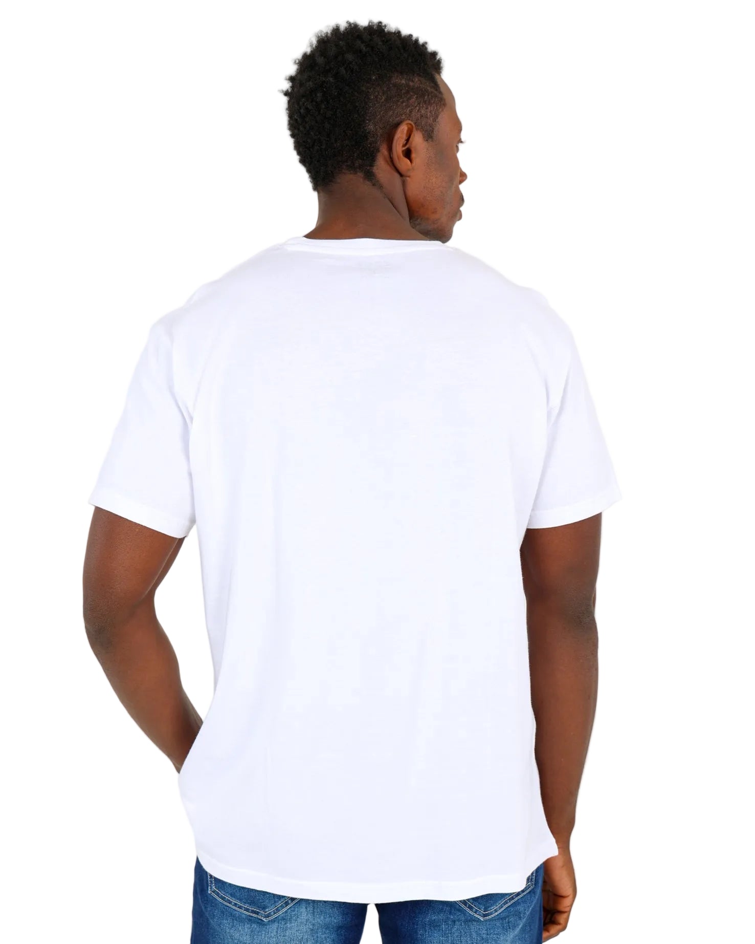 Short Sleeve White Cotton T-Shirt