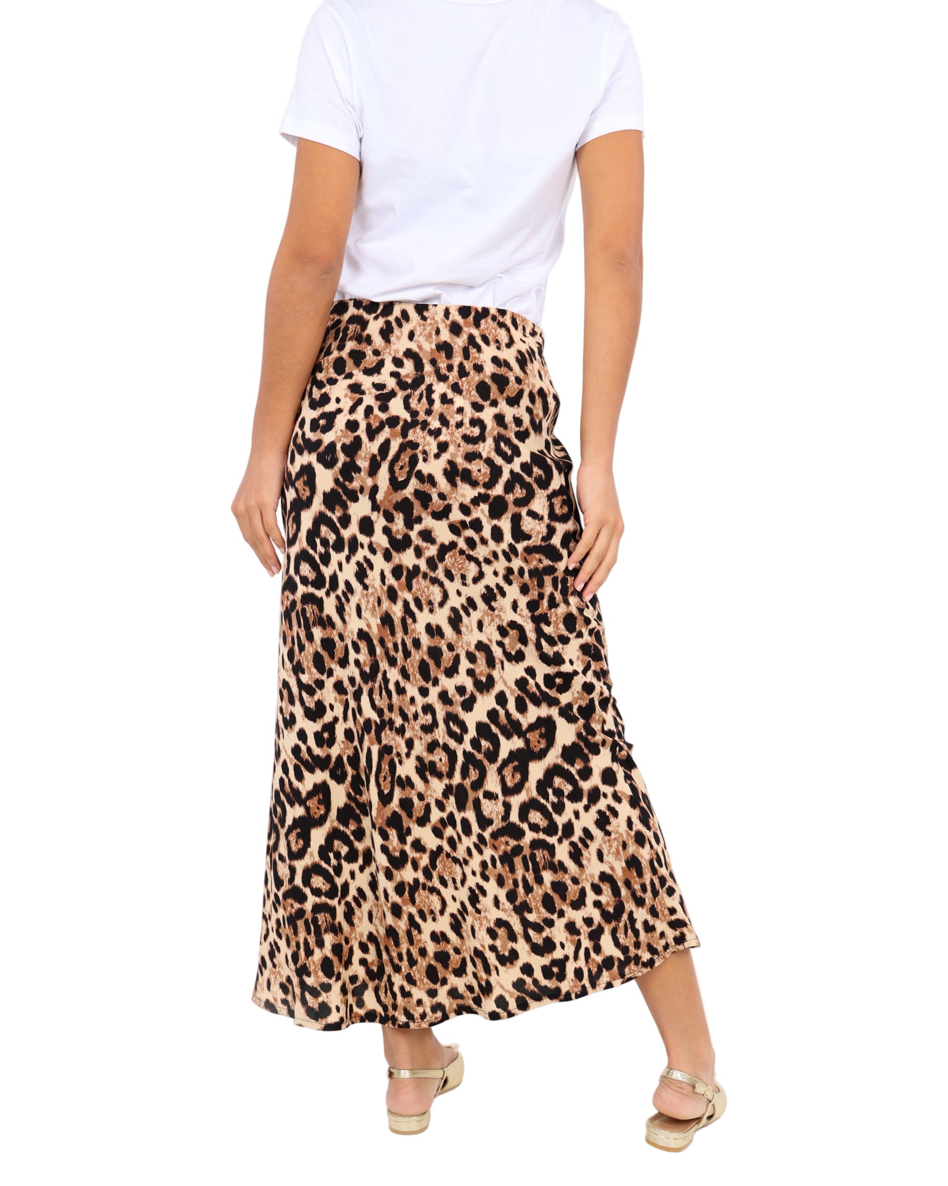Leopard Print Maxi Skirt