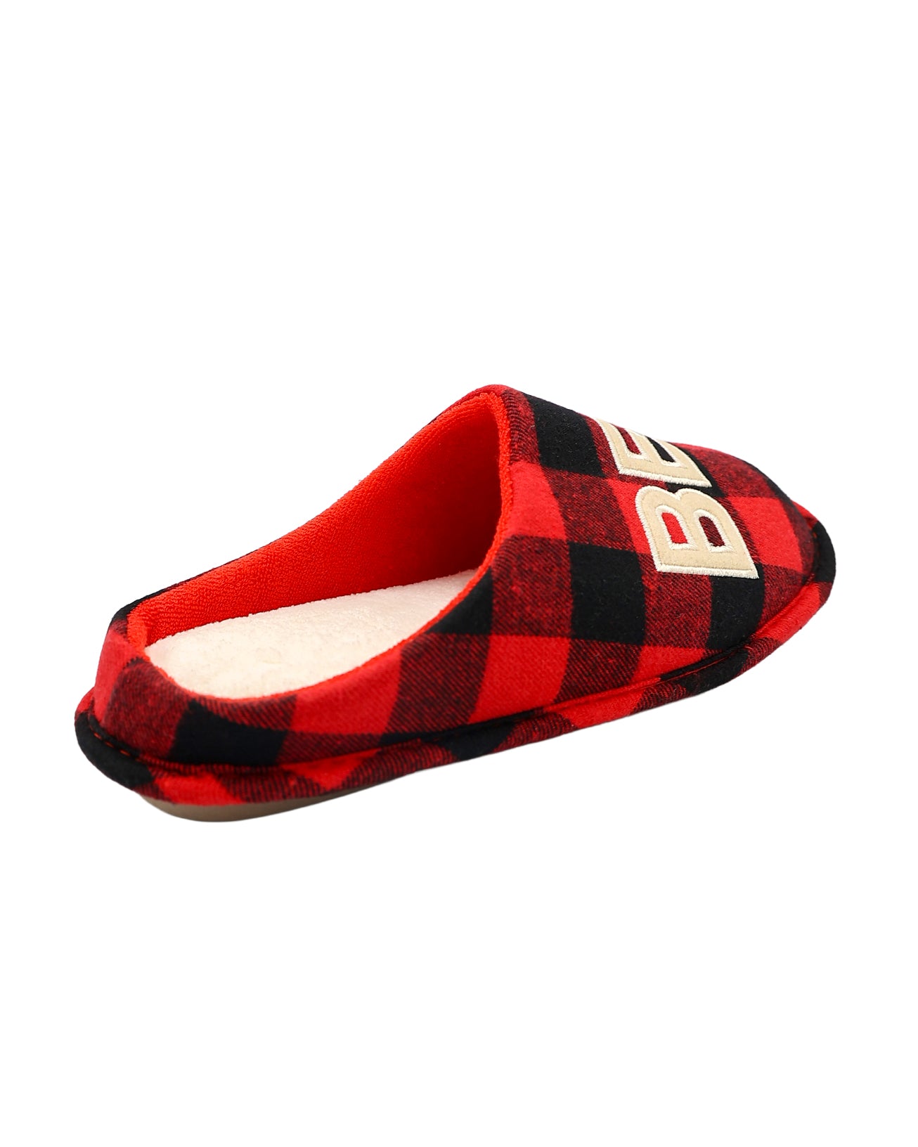 Best Mama Red Check Mule Slipper