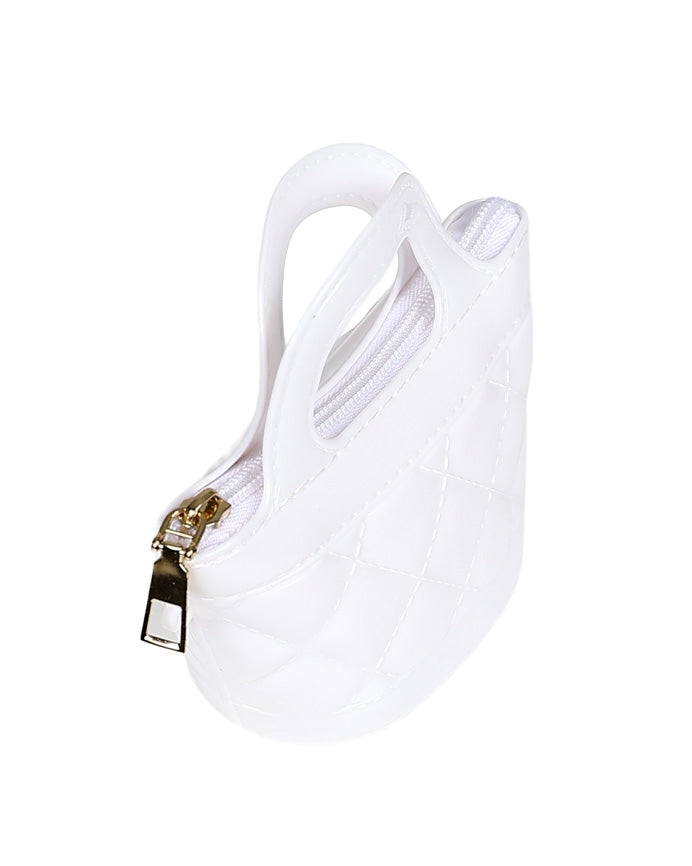 White Plastic Basket Handbag