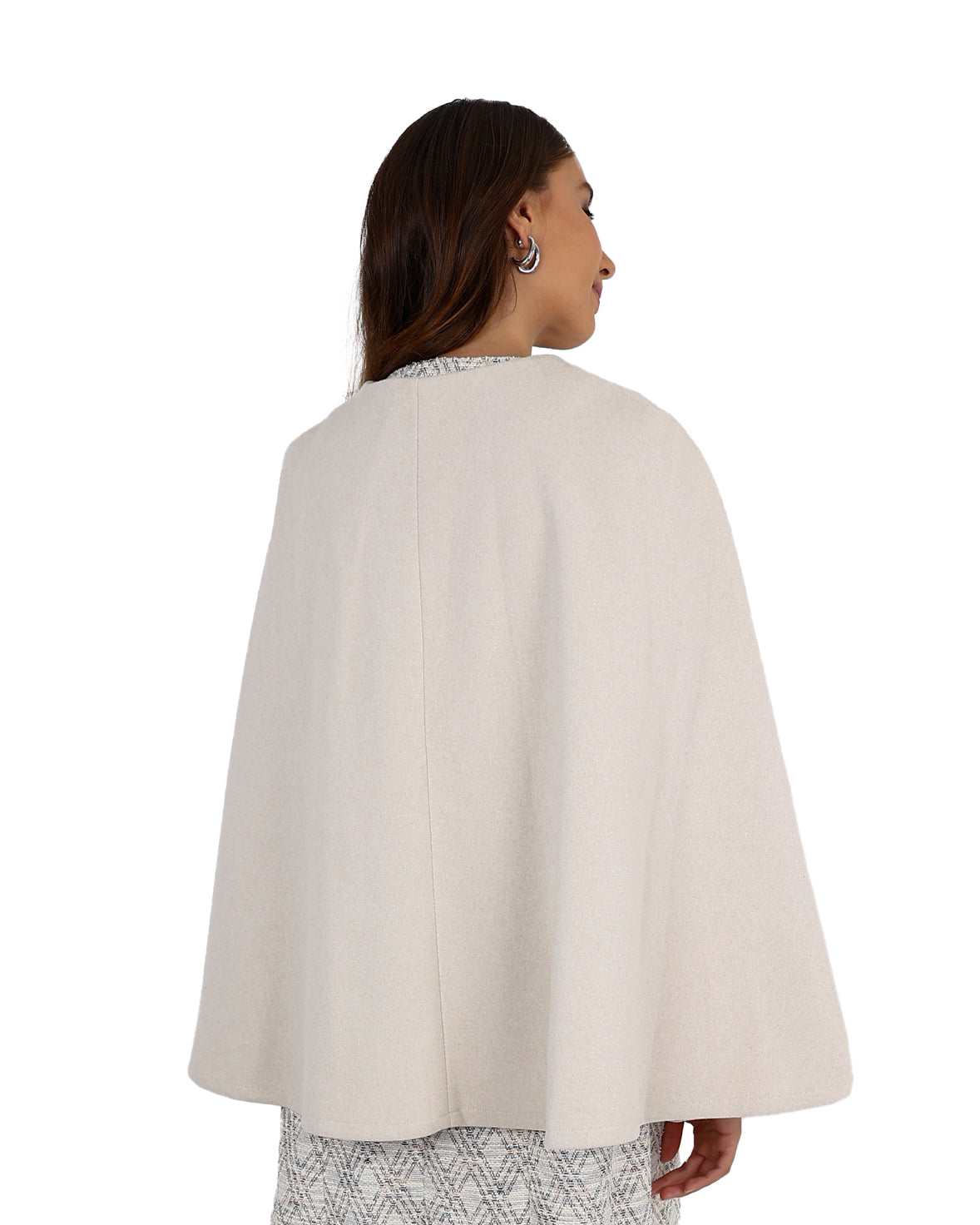 Cream Melton Cape