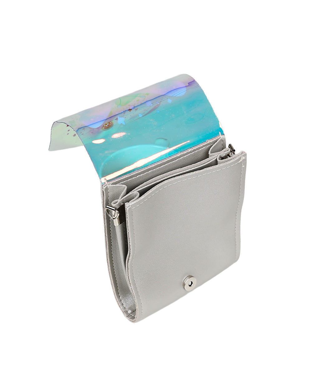 Silver Butterfly Cross Body Bag