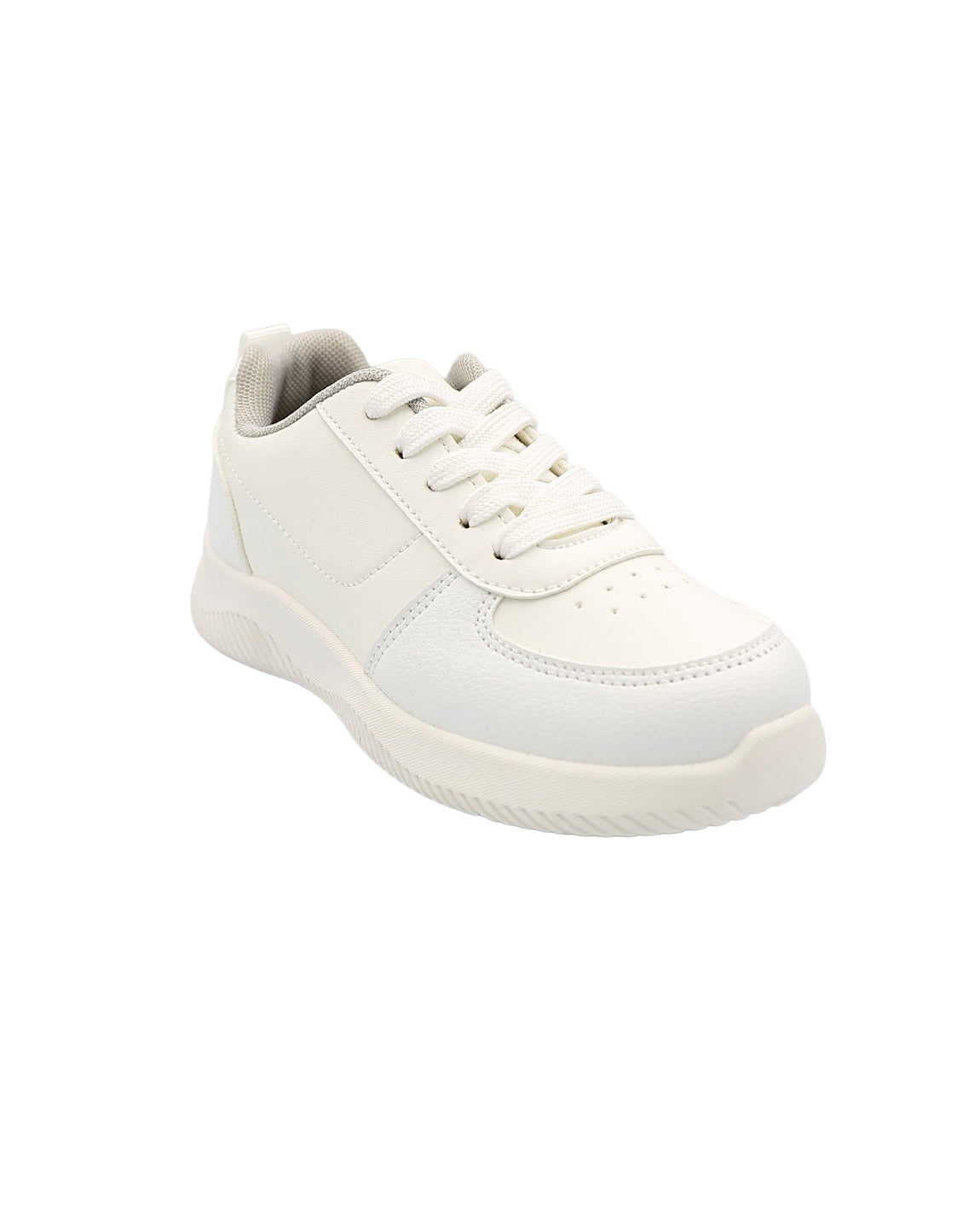 Boys Classic White Lace Up Trainer