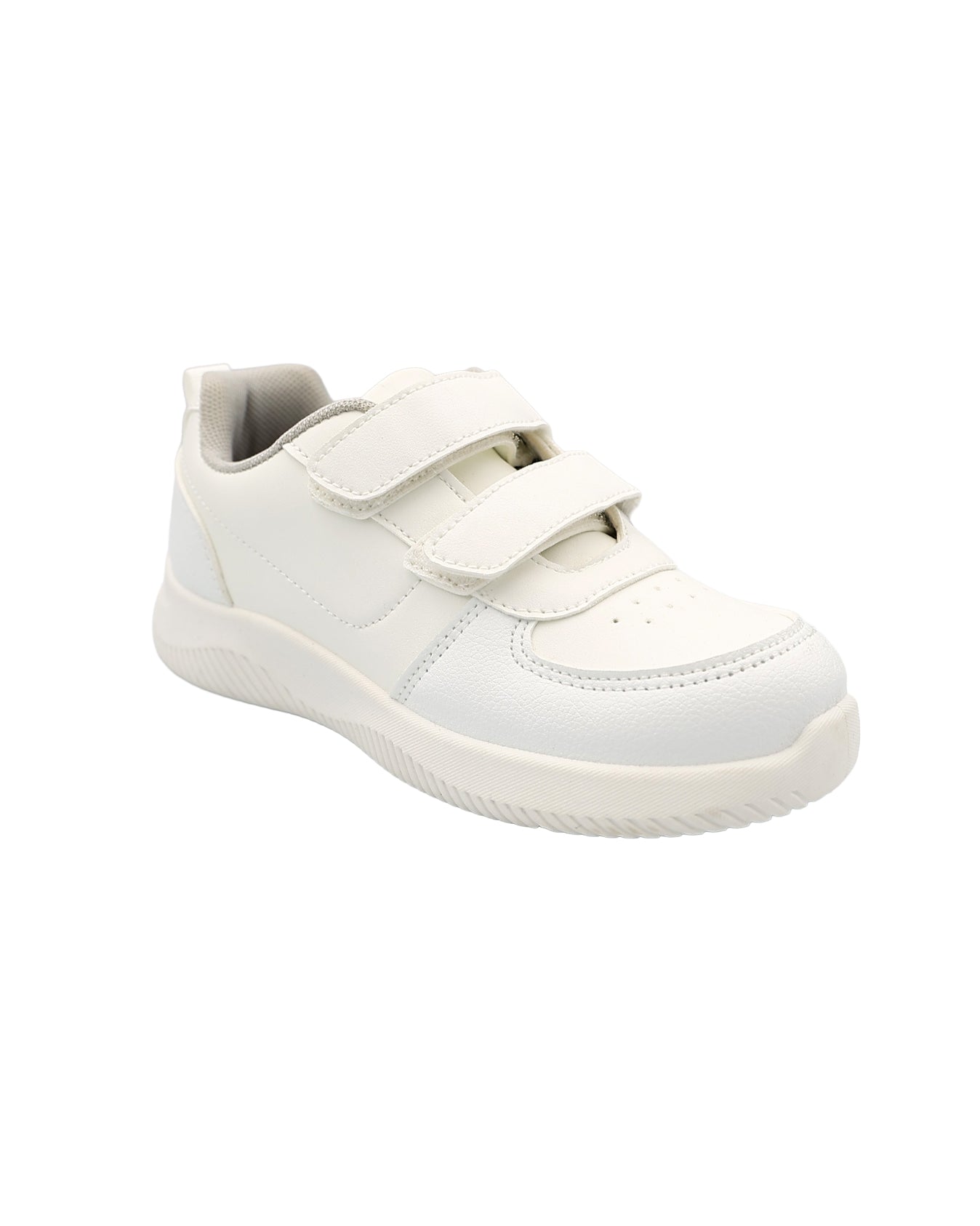 Boys Classic White Velcro Trainer