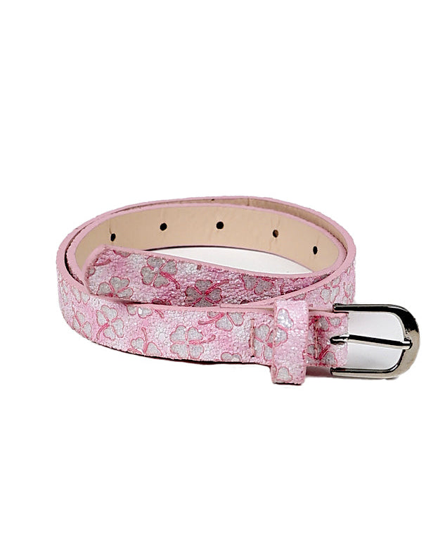 Pink Floral Glitter Belt 80cm