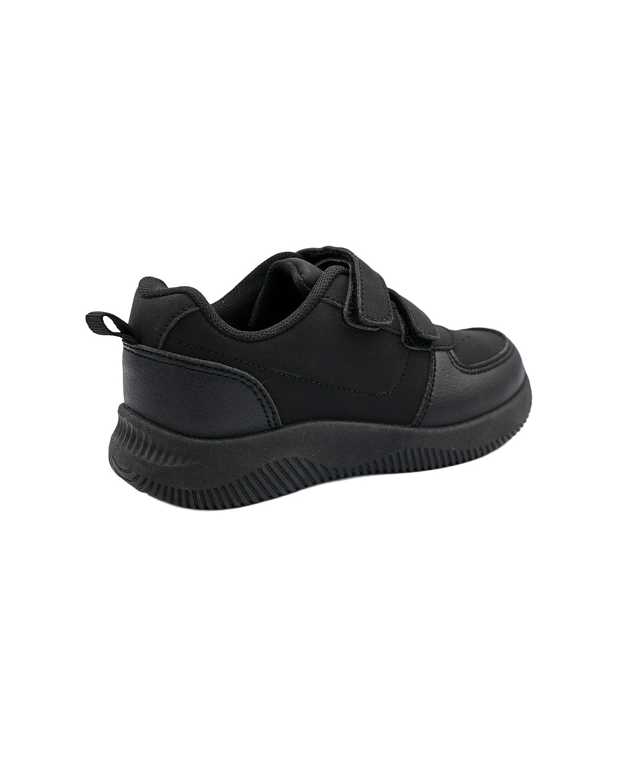 Boys Classic Black Velcro Trainer