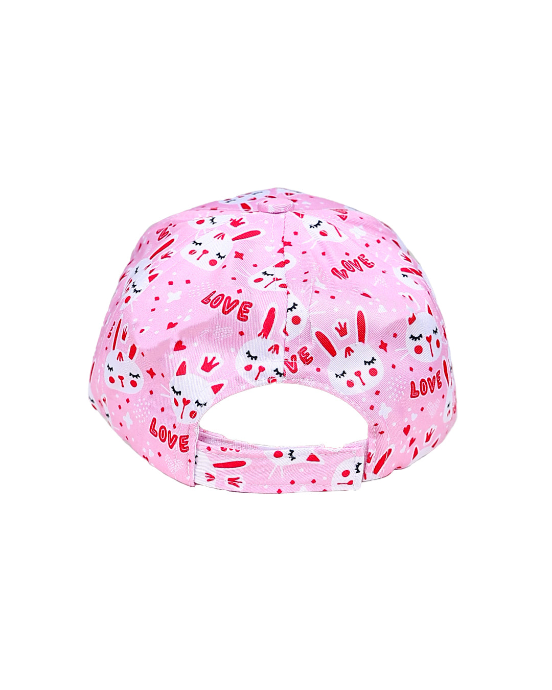 Pink Love Bunny Peak Cap