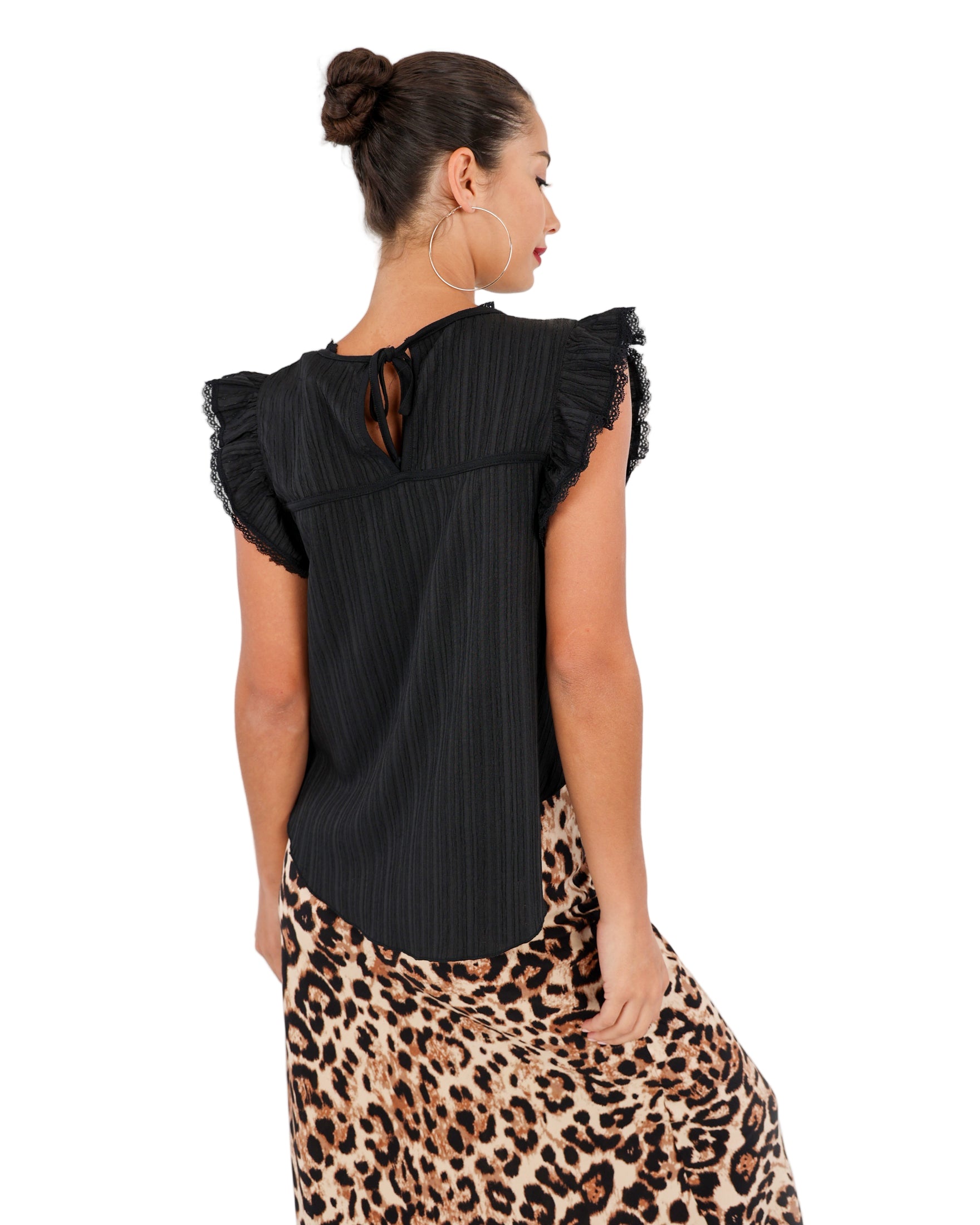Flutter Sleeve Fashion Top