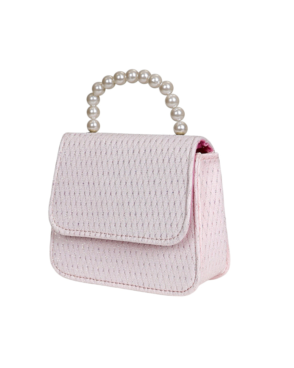 Pink Glitter Diamond Style Handbag