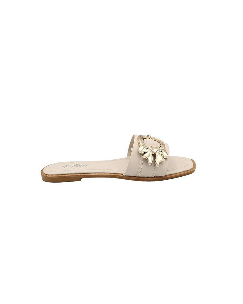 Girls Buckle Trim Detail Mule