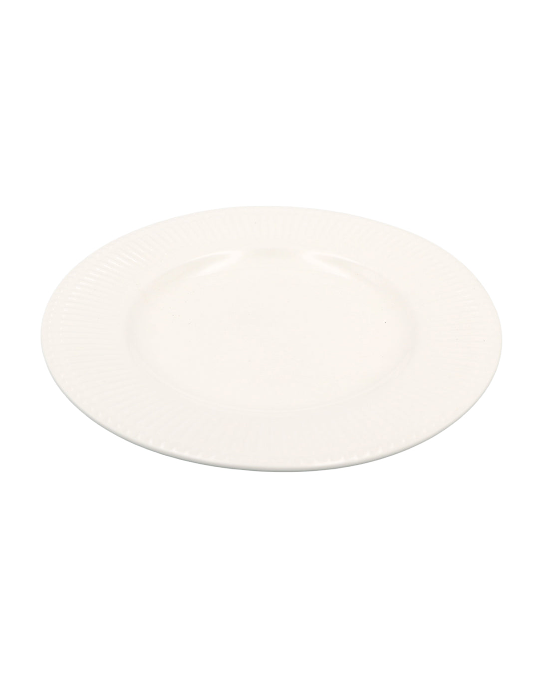 Dotty Ribbed White Side Plate
