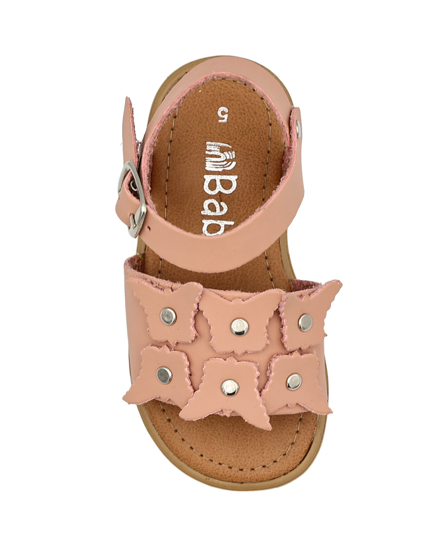 Girls Embellished Butterfly Detail Ankle Strap Sandal