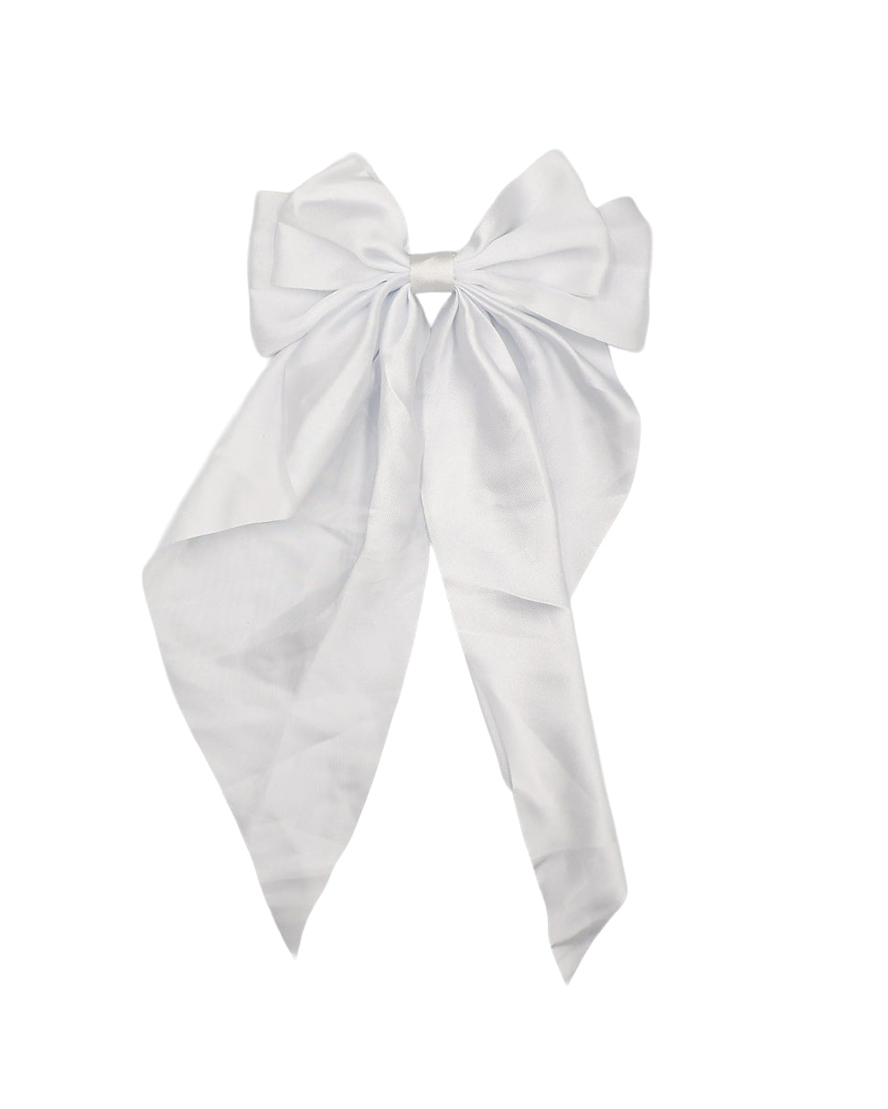 White Big Bow Hair Clip