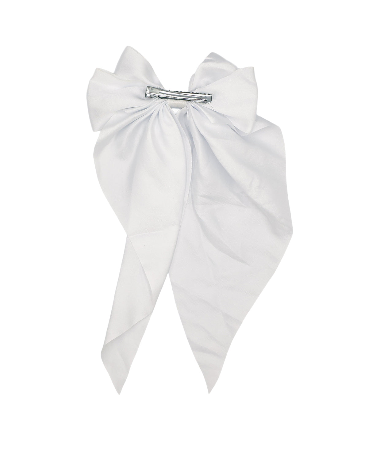 White Big Bow Hair Clip