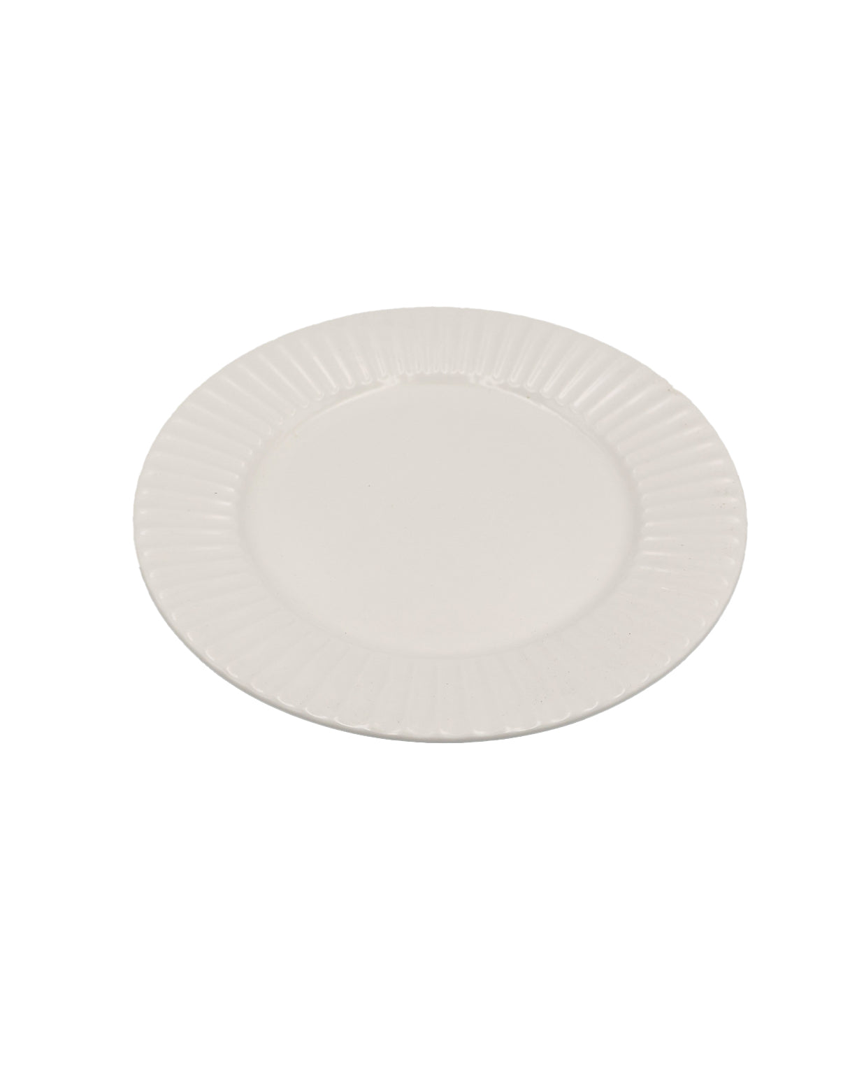 White Flute Dinner Plate 28cm