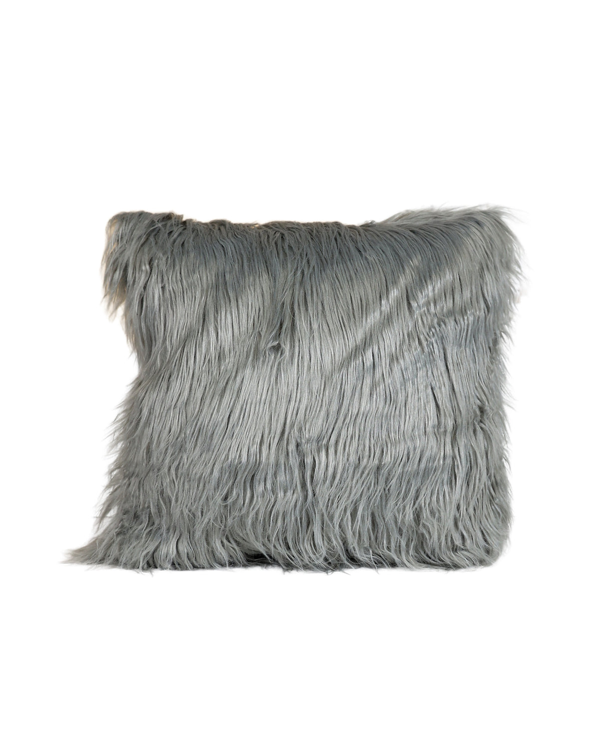 Grey Shaggy Scatter Cushion