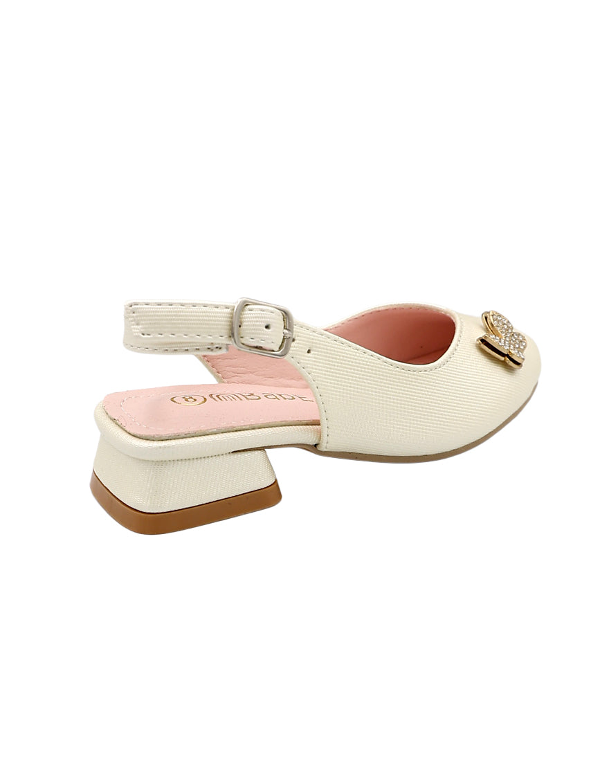 Girls Embellished Butterfly Detail Slingback Court