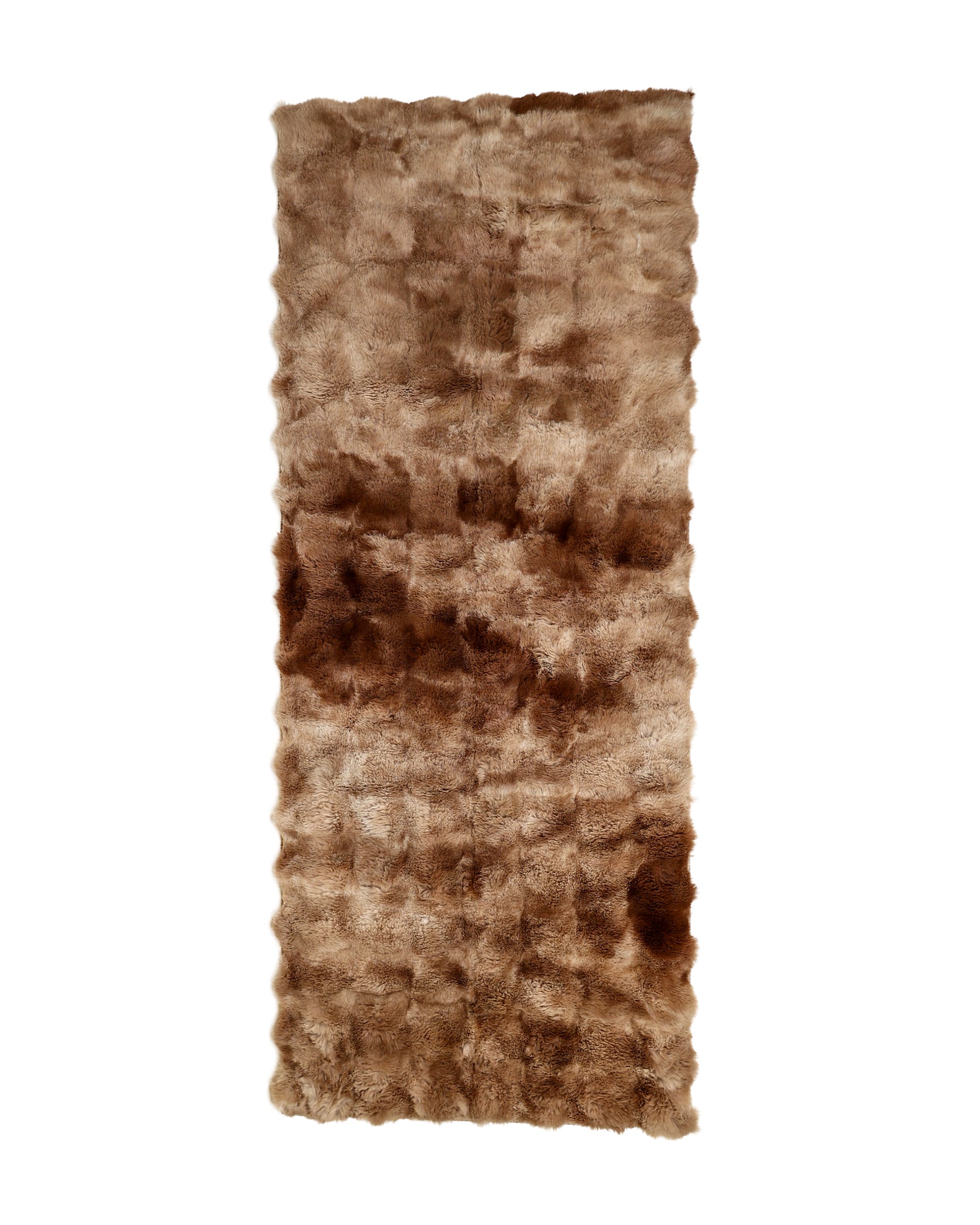 Natural Shaggy Mottled Rug 60 x 150cm